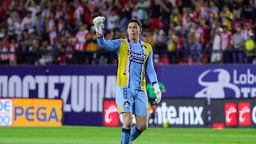 Andres Sanchez of San Luis during the 14th round match between Atletico de San Luis and Mazatlan FC as part of the Liga BBVA MX, Torneo Clausura 2025 at Alfonso Lastras Stadium, on April 05, 2025 in San Luis Potosi, Mexico.
