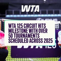 El circuito WTA 125 alcanza un nuevo hito con más de 50 torneos, cinco de ellos en España
