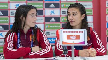 14/06/19
COPA MUNDIAL FEMENINA DE FUTBOL FIFA SELECCION ESPAÑOLA ESPAÑA ENTRENAMIENTO RUEDA DE PRENSA
AITANA BONMATI - NAHIKARI GARCIA