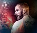 Benzema, nacido para la Champions