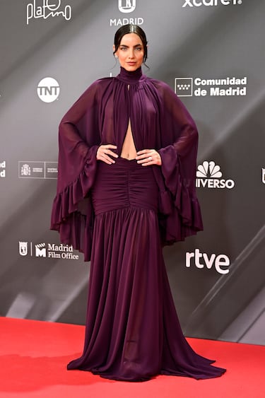 María Gabriela de Faria posa en la alfombra roja. 