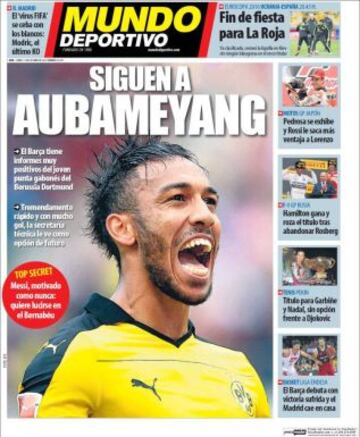 Portadas de la prensa deportiva