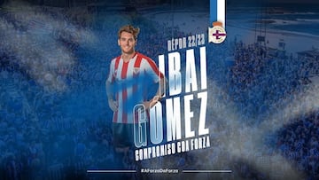 Ibai Gómez firma por el Deportivo.