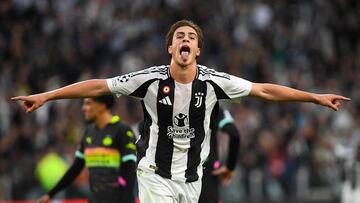 Debut soñado en Champions League para Kenan Yildiz, quien encaminó la victoria de la Juve y superó un registro de Del Piero.