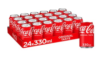 Coca-Cola 24 latas sabor original/zero de oferta en AliExpress.