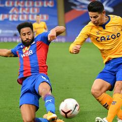 James, Mina y Everton siguen en racha: victoria ante Crystal Palace