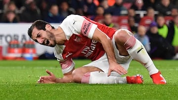 Mkhitaryan se lesionó ne el pie.