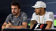 Fernando Alonso y Lewis Hamilton.