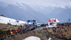 Etapa del Giro de Italia con final en Crans Montana.