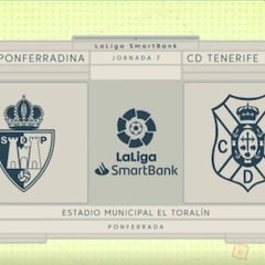Resumen del Ponferradina vs. Tenerife de LaLiga SmartBank