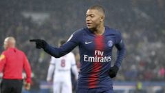 Mbapp&eacute;, en un partido con el PSG