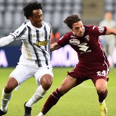 Cuadrado juega los 90' en empate de Juventus ante Torino