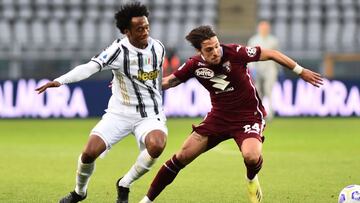 Juan Cuadrado jugó los 90' en el empate de Juventus 2-2 ante Torino.