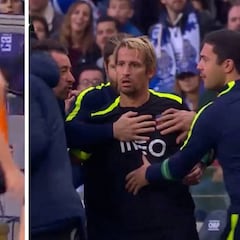 Hubo que parar a Coentrao entre seis para evitar la pelea
