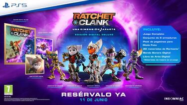 Ratchet & Clank: Una Dimensión Aparte, refuérzate con su Edición Digital Deluxe