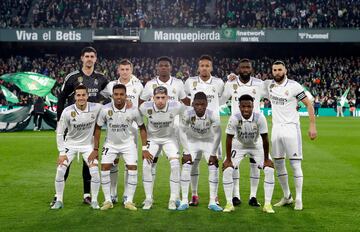 Once inicial del equipo del Real Madrid.