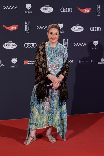 La actriz y presentadora Mónica Randall en la gala de los Premios Feroz.