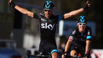 Richie Porte celebró así su triunfo.