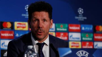 Simeone: "Solo podemos ganar para esperar que algo suceda"