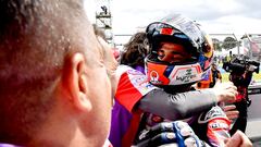 La alegría de Jorge Martín tras conseguir la pole en Australia