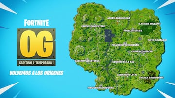 fortnite og nuevo modo capitulo 1 nuevo mapa