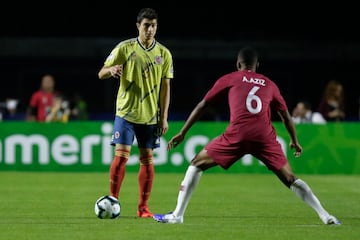 La Selección Colombia clasifica a octavos de final después de un cerrado partido contra Qatar en el estadio de Sao Paulo, Morumbí.