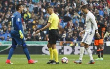 Penalti a Modric que tiró Cristiano Ronaldo y paró Diego Alves.