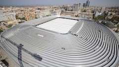 As the first rain fell on the capital in months, Madrid plan to close the retractable roof of the Bernabéu for the first time in this afternoon’s game against Getafe.