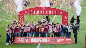 El Atlético de Madrid se proclamó campeón de la Liga 2020-21, tras una victoria, remontada incluida, ante el Valladolid. Aunque comenzó perdiendo ese partido y parecía que el Real Madrid, su eterno rival, se llevaba el campeonato, los goles de Correa y Lu