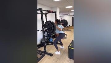 Ana Peleteiro entrena