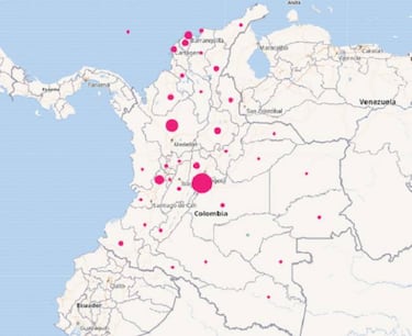 Mapa de casos y muertes por coronavirus por departamentos en Colombia: hoy, 23 de septiembre