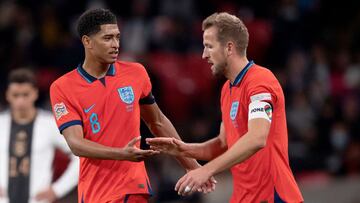 Kane y Bellingham en la Selección de Inglaterra.