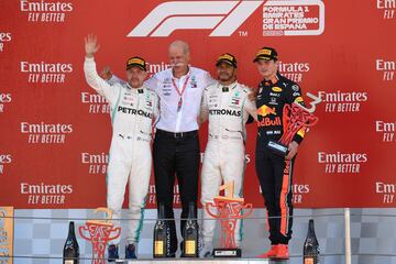 Lewis Hamilton, Valtteri Bottas, Max Verstappen 