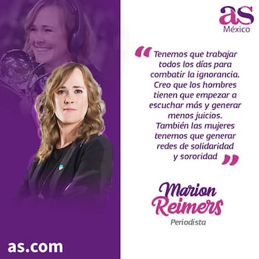 Marion Reimers: "El deporte es una de las últimas trincheras del machismo"