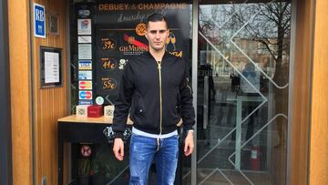 Sergi Guardiola, jugador del Real Valladolid, en Brasería Poniente.