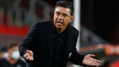 Marcelo Gallardo salió expulsado por reclamar un penal