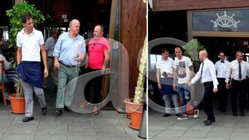 Gin&eacute;s y Sandro, hoy en el restaurante La Marinera de Las Palmas.