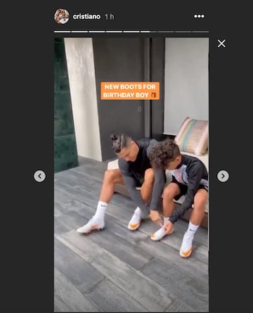 Cristiano y Georgina felicitan a su hijo mayor por sus 10 años... ¡y atentos al regalo!