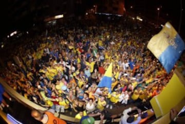 Celebración del ascenso de Las Palmas