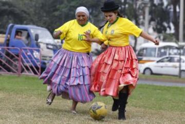 Fútbol en el mercadillo