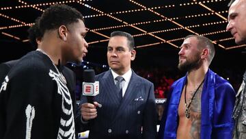 Devin Haney y Vasyl Lomachenko.