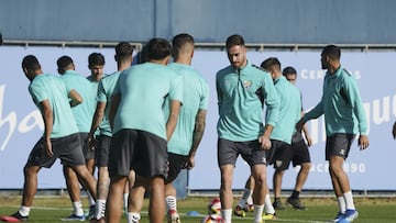 Entrenamiento del Málaga,