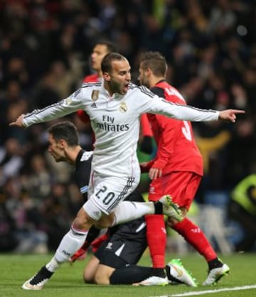2-0. Jesé celebró el segundo tanto.