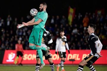 Benzema in action against Unionistas.