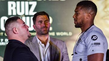 Andy Ruiz y Anthony Joshua se carean previo a la revancha