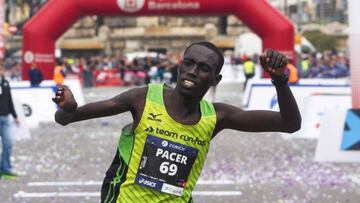 Kipkemoi da la sorpresa en la marat&oacute;n de Barcelona.