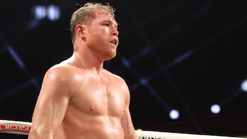 AME9930. LAS VEGAS (ESTADOS UNIDOS), 14/09/2024.- 'Canelo' Álvarez se enfrenta a Berlanga en el T-Mobile Arena este sábado, en Las Vegas (Estados Unidos). EFE/ Octavio Guzmán