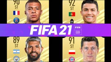 FIFA 21 revela los mejores delanteros del juego: Cristiano, Agüero, Mbappé y más