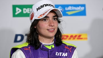 Motorsport - W Series - Zolder - Zolder, Belgium - May 18, 2019 Britain's Jamie Chadwick during the press conference after coming second in the race REUTERS/Piroschka Van De Wouw
