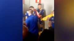 Escándalo: ¡Marcos Rojo sacó un extintor y amenazó con tirarlo a los rivales!